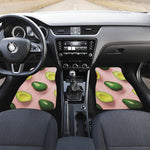 Avocado Cut In Half Pattern Print Front and Back Car Floor Mats