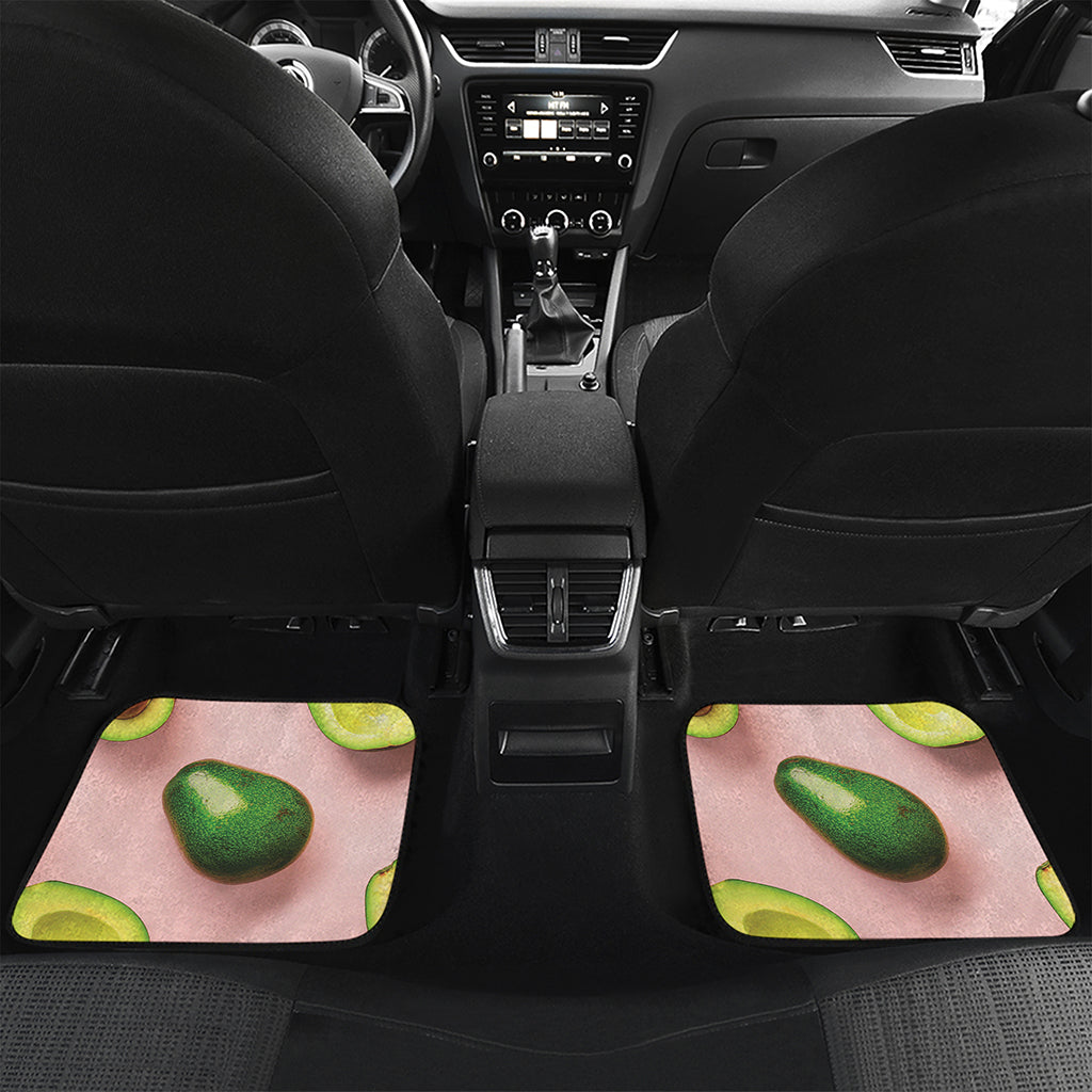 Avocado Cut In Half Pattern Print Front and Back Car Floor Mats