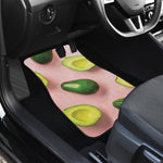 Avocado Cut In Half Pattern Print Front and Back Car Floor Mats