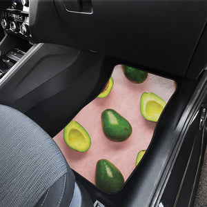 Avocado Cut In Half Pattern Print Front and Back Car Floor Mats