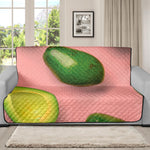 Avocado Cut In Half Pattern Print Futon Protector