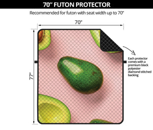 Avocado Cut In Half Pattern Print Futon Protector