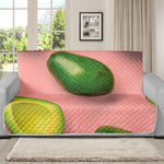 Avocado Cut In Half Pattern Print Futon Protector