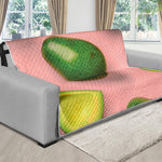 Avocado Cut In Half Pattern Print Futon Protector