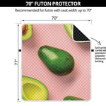 Avocado Cut In Half Pattern Print Futon Protector