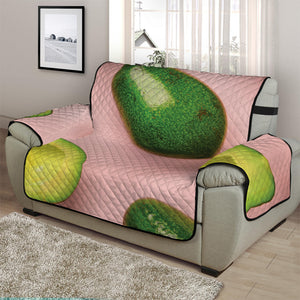 Avocado Cut In Half Pattern Print Half Sofa Protector