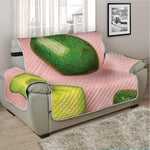 Avocado Cut In Half Pattern Print Half Sofa Protector