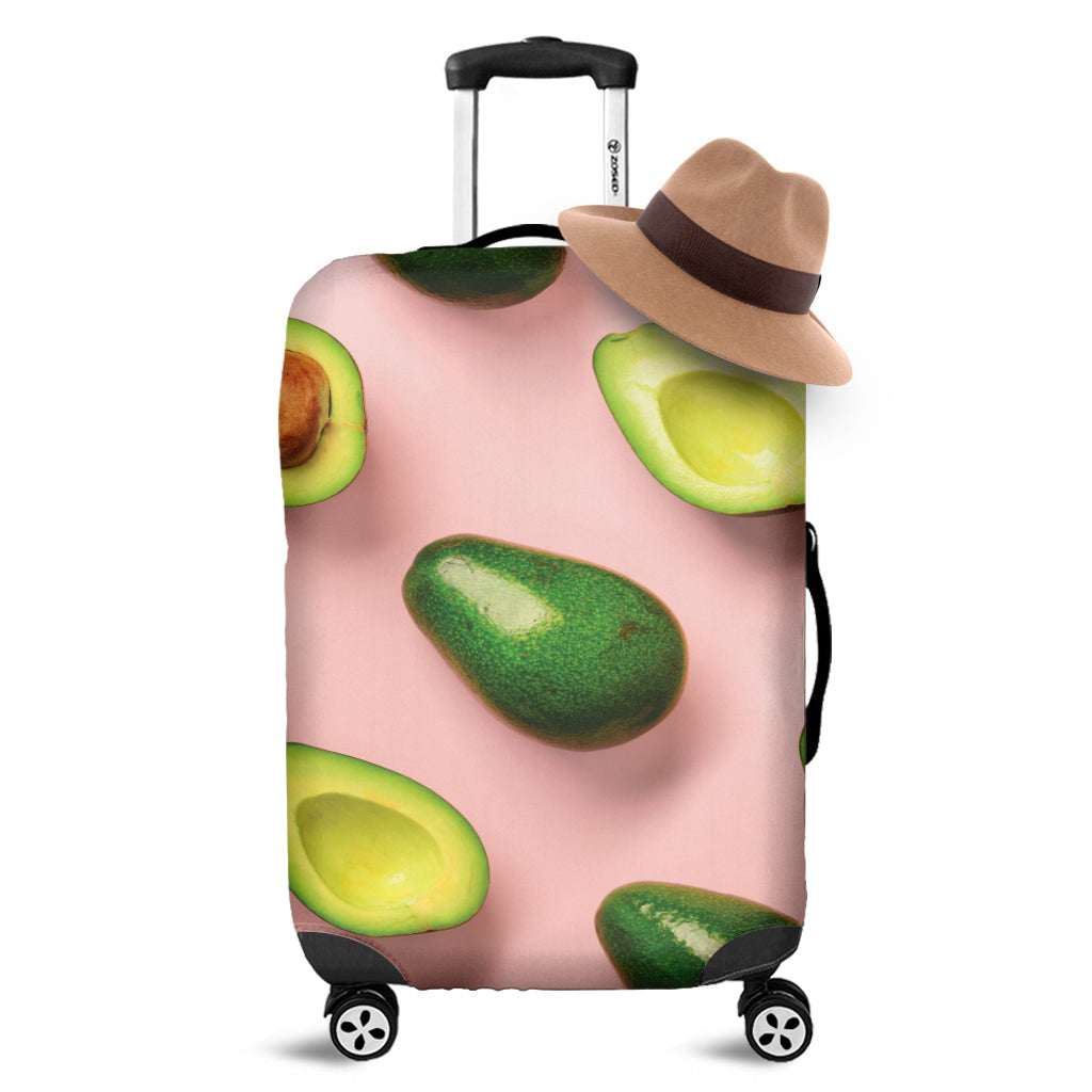 Avocado Cut In Half Pattern Print Luggage Cover