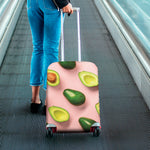 Avocado Cut In Half Pattern Print Luggage Cover