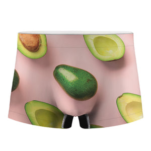 Avocado Cut In Half Pattern Print Men's Boxer Briefs