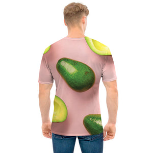 Avocado Cut In Half Pattern Print Men's T-Shirt