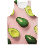 Avocado Cut In Half Pattern Print Men's Tank Top