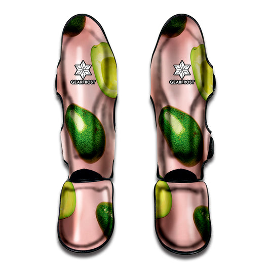 Avocado Cut In Half Pattern Print Muay Thai Shin Guard