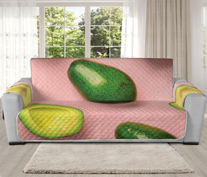 Avocado Cut In Half Pattern Print Oversized Sofa Protector