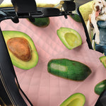 Avocado Cut In Half Pattern Print Pet Car Back Seat Cover