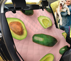 Avocado Cut In Half Pattern Print Pet Car Back Seat Cover