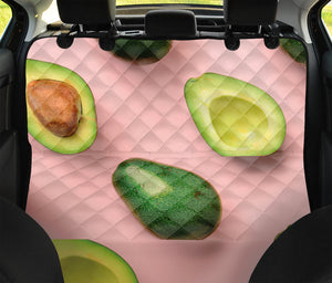 Avocado Cut In Half Pattern Print Pet Car Back Seat Cover