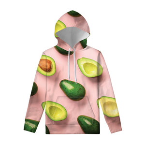 Avocado Cut In Half Pattern Print Pullover Hoodie