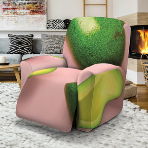 Avocado Cut In Half Pattern Print Recliner Slipcover