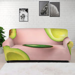 Avocado Cut In Half Pattern Print Sofa Cover