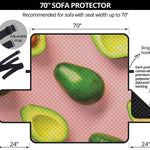 Avocado Cut In Half Pattern Print Sofa Protector