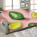 Avocado Cut In Half Pattern Print Sofa Protector