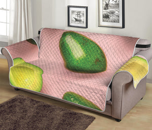 Avocado Cut In Half Pattern Print Sofa Protector