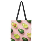 Avocado Cut In Half Pattern Print Tote Bag