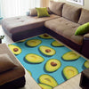 Avocado Cut In Half Print Area Rug