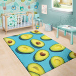 Avocado Cut In Half Print Area Rug