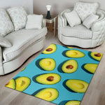 Avocado Cut In Half Print Area Rug