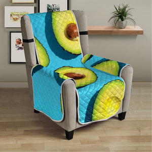 Avocado Cut In Half Print Armchair Protector