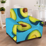 Avocado Cut In Half Print Armchair Slipcover