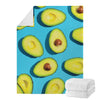 Avocado Cut In Half Print Blanket