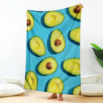 Avocado Cut In Half Print Blanket