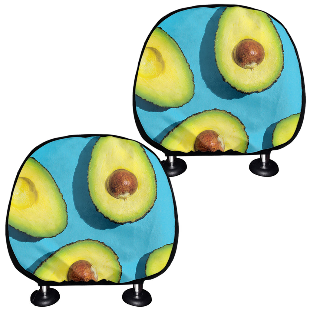 Avocado Cut In Half Print Car Headrest Covers