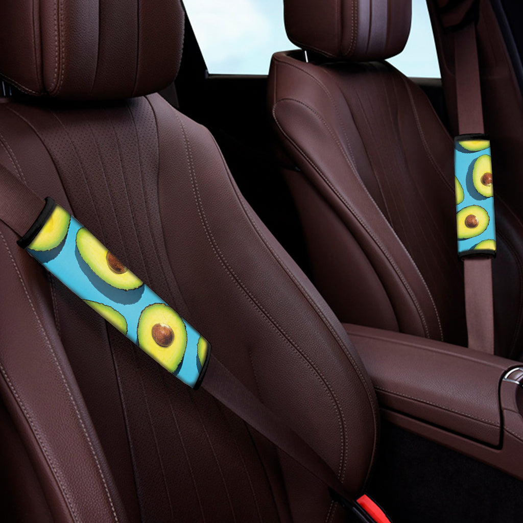 Avocado Cut In Half Print Car Seat Belt Covers