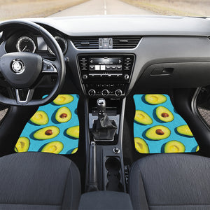 Avocado Cut In Half Print Front and Back Car Floor Mats