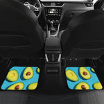 Avocado Cut In Half Print Front and Back Car Floor Mats