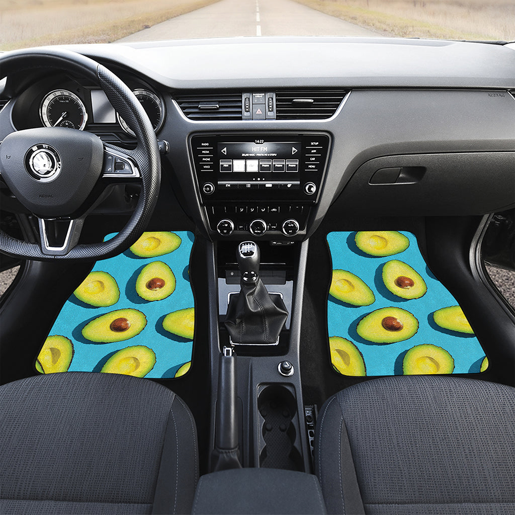 Avocado Cut In Half Print Front Car Floor Mats