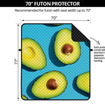 Avocado Cut In Half Print Futon Protector