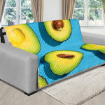 Avocado Cut In Half Print Futon Protector