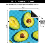 Avocado Cut In Half Print Futon Protector