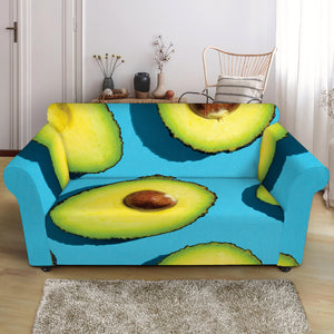 Avocado Cut In Half Print Loveseat Slipcover