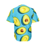 Avocado Cut In Half Print Men's Baseball Jersey