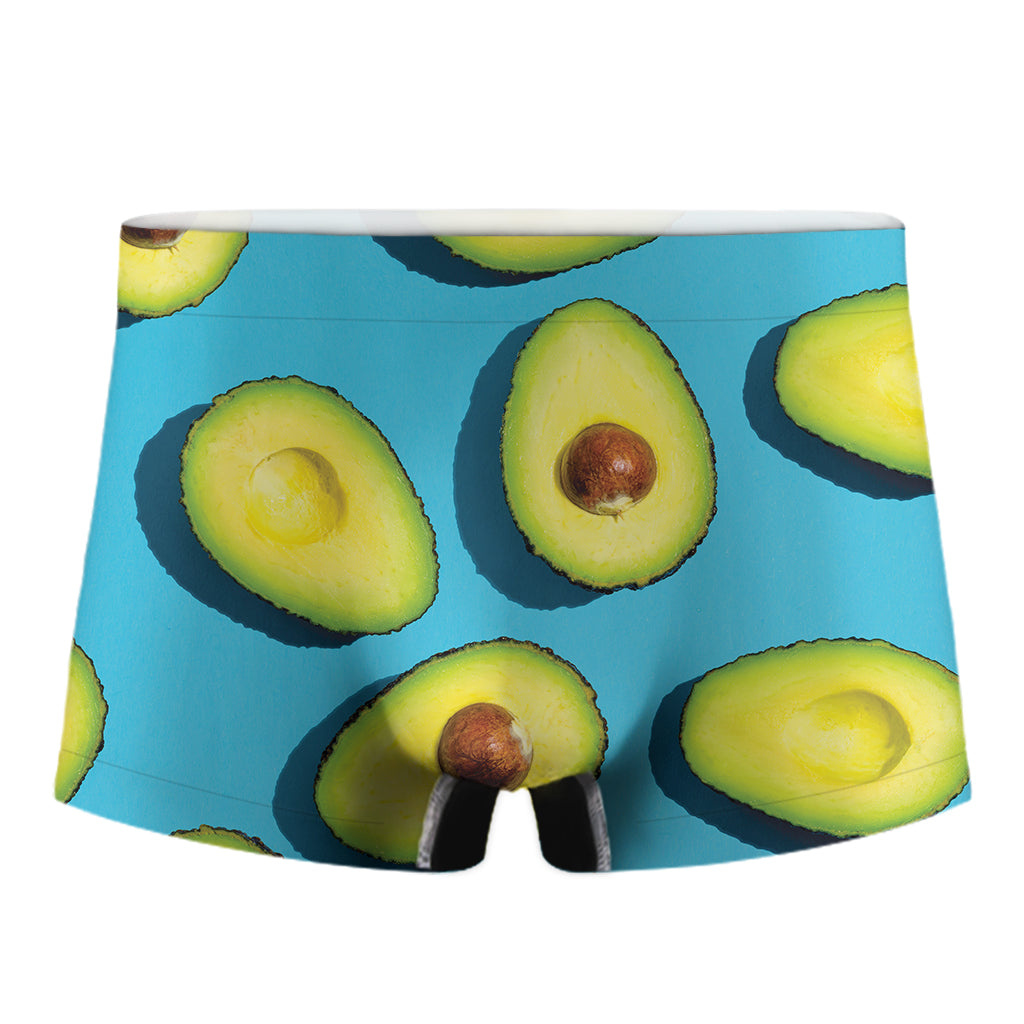 Avocado Cut In Half Print Men's Boxer Briefs