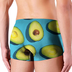 Avocado Cut In Half Print Men's Boxer Briefs