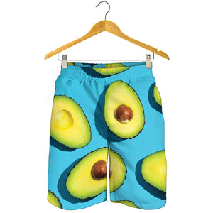 Avocado Cut In Half Print Men's Shorts