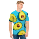 Avocado Cut In Half Print Men's T-Shirt