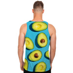 Avocado Cut In Half Print Men's Tank Top